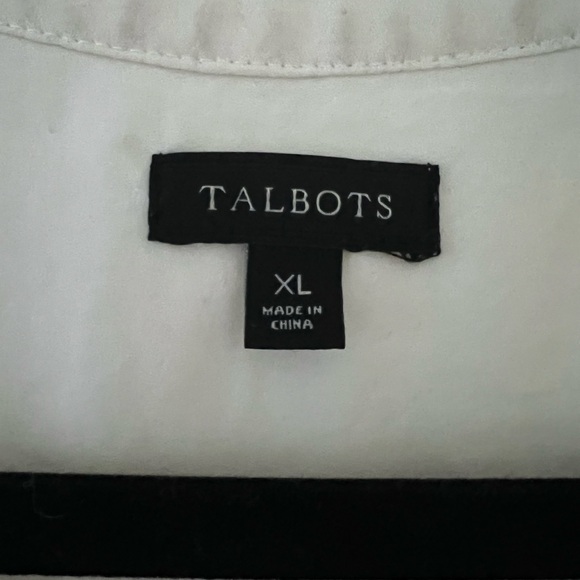 Talbots Cream Sleeveless Blouse - Picture 2 of 5